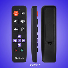Roku TV Remote Big Button TV Remote Control for All Roku ONLY Simple and Easy