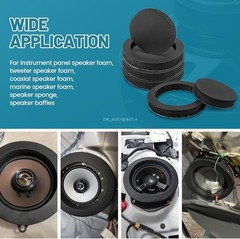 6.5“ Car Door Audio Speaker Foam Gaskets Bass Sound Insulation Seal Rings 2 PCS