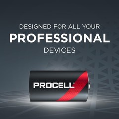 PROCELL D Cell LongLasting Alkaline Batteries 72 Pack Built in the USA, 10Yea…