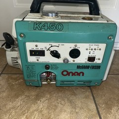 Vtg Onan K450 Generator Kh-1p osp63–2d Mcgraw Edison Part Repair Need Carburetor
