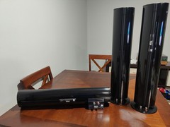 KEF KHT6000 Satellite & Center Speakers Black Wired Banana Jack Pair