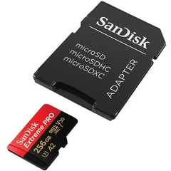 SanDisk 256GB microSD Card 200MB/s V30 U3 for DJI Pocket3 Drone 4K