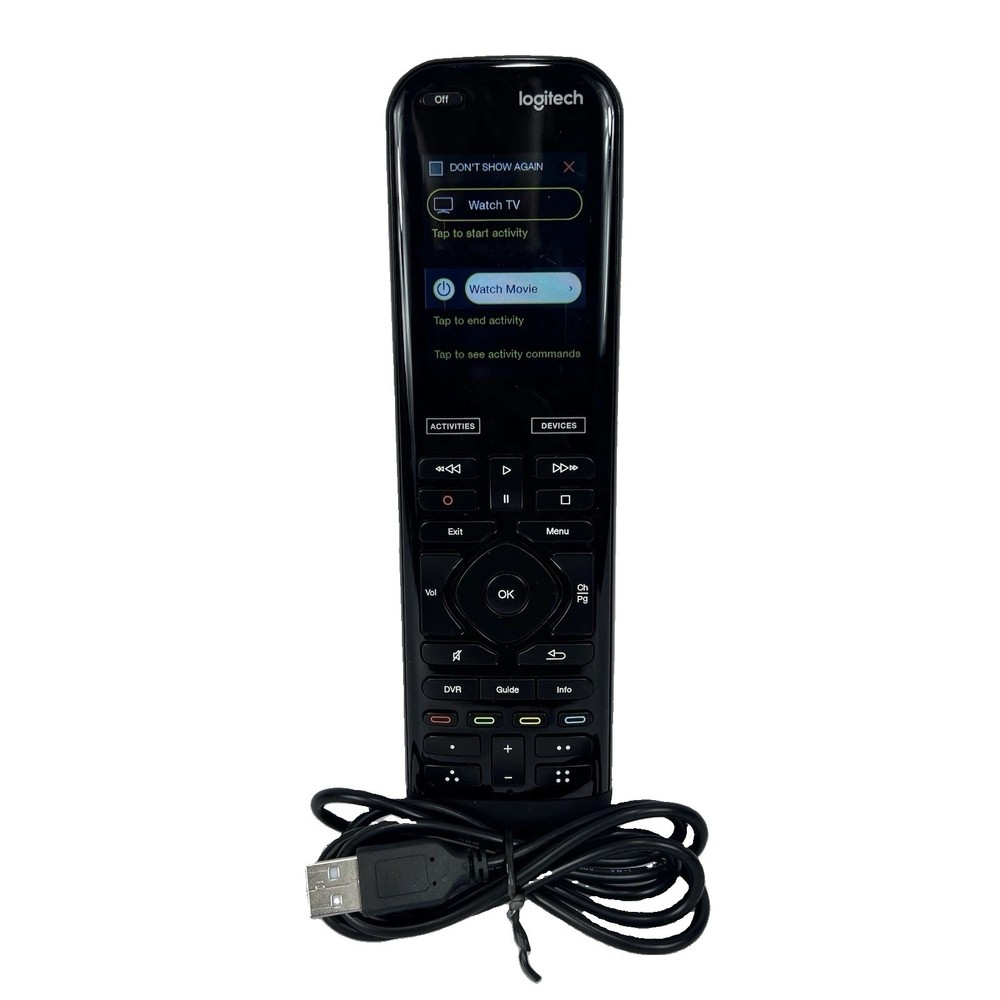 Logitech Harmony Elite Universal Touch Screen Remote N-R0010 W/Charger Tested