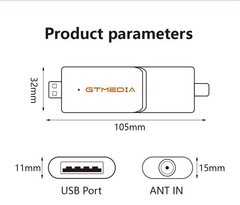 GTMEDIA OTA ATSC 3.0 HDTV TV Tuner USB 3.0 For Android 9.0 TF DVR Free Recording