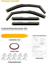 in-Channel Incredibly Durable Rain Guards for GMC Sierra 2500HD/3500HD 2020-2026