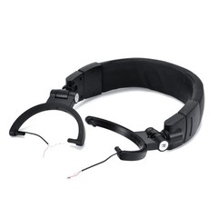Metal&Plastic Headband Cushion Hook Black For Audio Technica Ath-M50 Headphone