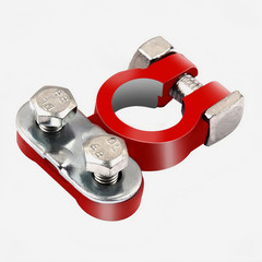 2 Pack Battery Terminal Connector Top Post Positive Negative Universal