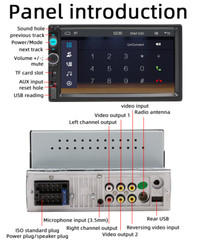 7″ Touch Screen Car Stereo Radio Bluetooth Apple Carplay Android Auto FM Player