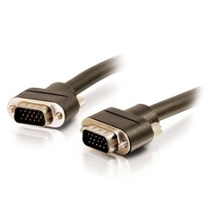 1 Foot VGA Video Cable Male to Male Compact End In Wall Capable C2G 50210