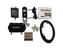 NEW – Channel Master TV Antenna Mast Mounted Amplifier, 17-30 dB W/ Power Supply