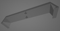 Black PLA VSeeBox V6 Plus Mounting Bracket for Specific TVs