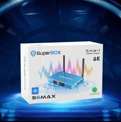 SuperBox S6 Max Android TV Box 4K Smart Media Stream Time Shift Voice Remote