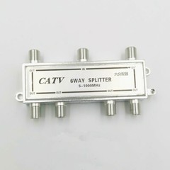 6 Way 5-1000 MHz 1 to 6 Coaxial Splitter for Coax Cable HDTV Satellite