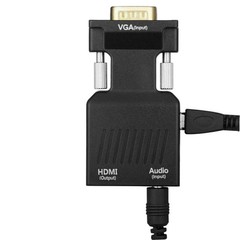 LOT VGA to HDMI Adapter with Audio PC to TV Monitor Projector Converter 1080P