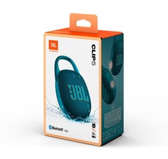 JBL Clip 5 Bluetooth Speaker and divvi! Protective Case Bundle – Blue