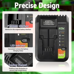 Quick Charger For Black and Decker 20V 12V Max Lithium Battery LBXR20 LBX4020