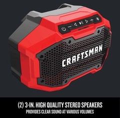 CRAFTSMAN V20 Bluetooth Speaker CMCR001B 20V MAX Jobsite NEW