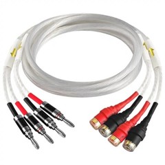 Binding Post to Banana Plug Adapter Cable to Banana 2 Male Plug Speaker Wire