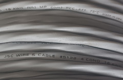50-150′ USA Made Pure Copper JSC Speaker Wire 16AWG 4 Conductor 16/4 Audio Cable
