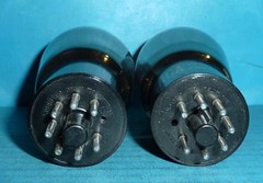 2 RCA 6L6G Tubes Gray Glass Copper Posts Snubbers Dual D Getters Tested