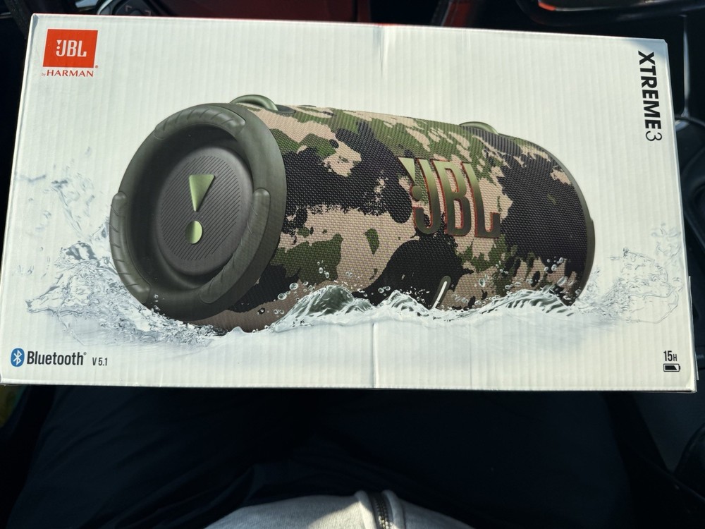 JBL Xtreme 3 Portable Bluetooth Speaker Camouflage Waterproof Powerbank Strap