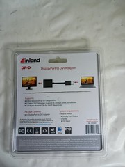 Inland DisplayPort to DVI Adapter DP to DVI New Sealed