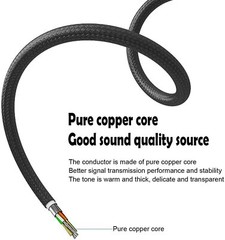 3.5mm 1/8″ TRS to Dual 6.35mm 1/4″ TS Mono Stereo Y-Cable Splitter Cord