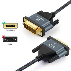 DVI-D To DVI-D Cable Dual Link 24+1 Male Video Cable Adapter Gold Plated 3.3FT