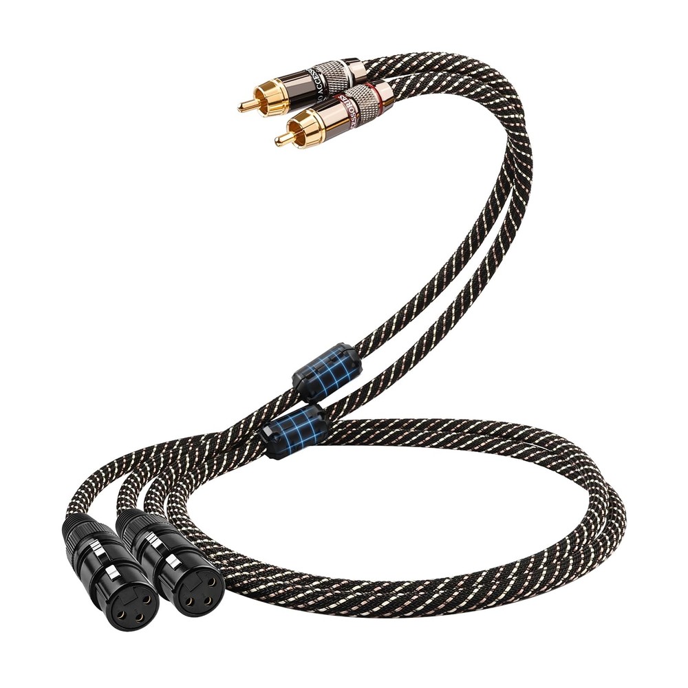 Audiophile 4.92ft Dual RCA Male to Dual XLR Female – HiFi Audio Cable,4N OFC …
