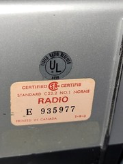 Zenith portable AM FM radio model RH 78Y, AC or battery, made in Taiwan