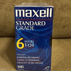 10 Sealed Maxell 6 Hours VHS Tapes T-120