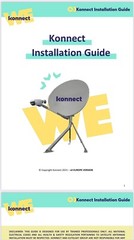NEW 3-Piece KONNECT Mounting Kit for 74/90cm Antenna Dish Link to Install. Guide