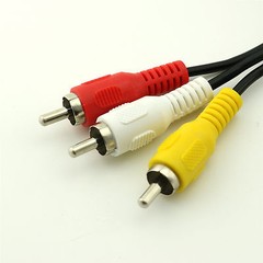50cm 3 RCA Male Jack to Female Audio Composite Extension Video Adapter Cable DVD