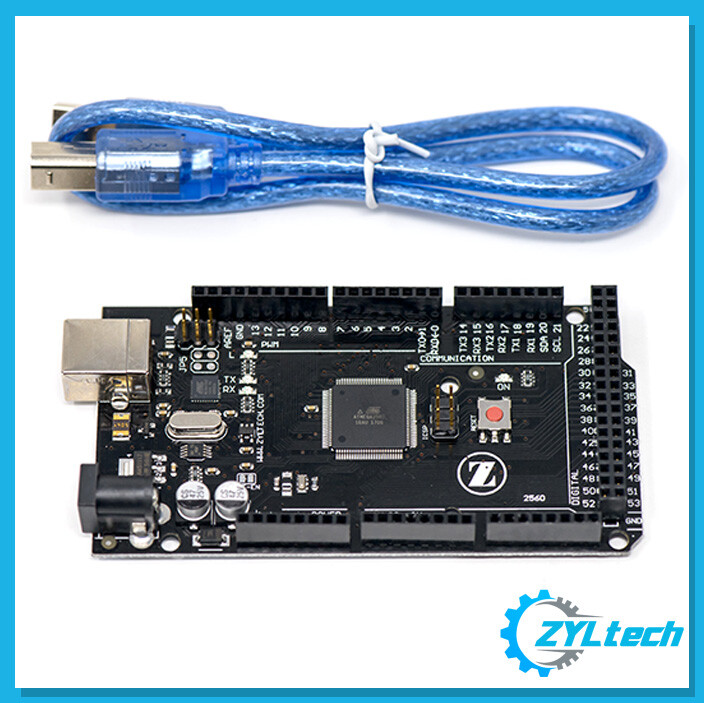 ZYLtech MEGA 2560 R3 Board Atmega16u2/Atmega2560 for Arduino w/ Free USB cable