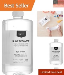 Slime Activator Solution 1 QT 946ml, Easy to Use, Washable, Clear, Stretchy, …
