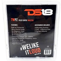 4x DS18 Car Radio Super Tweeter Pairs 640W Micro Dome PIEZO Crossover TWPZ