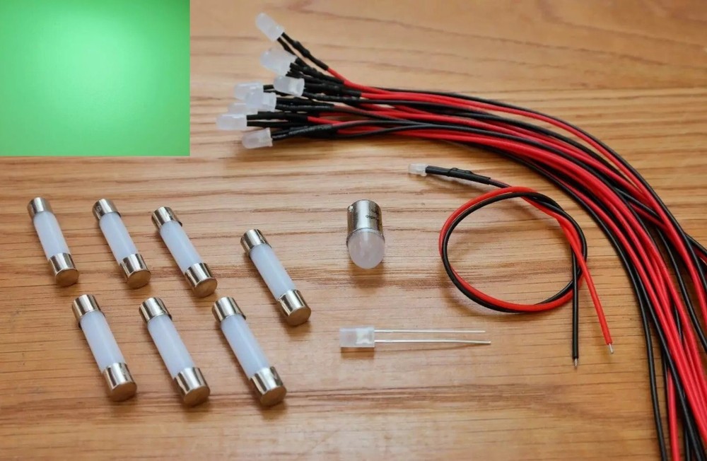 Sansui seven 7 receiver replacement LED lamps bulbs lights upgrade kit GREEN