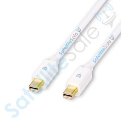 SatelliteSale Mini DisplayPort Cable Male to Male (4K/30Hz) White Cord