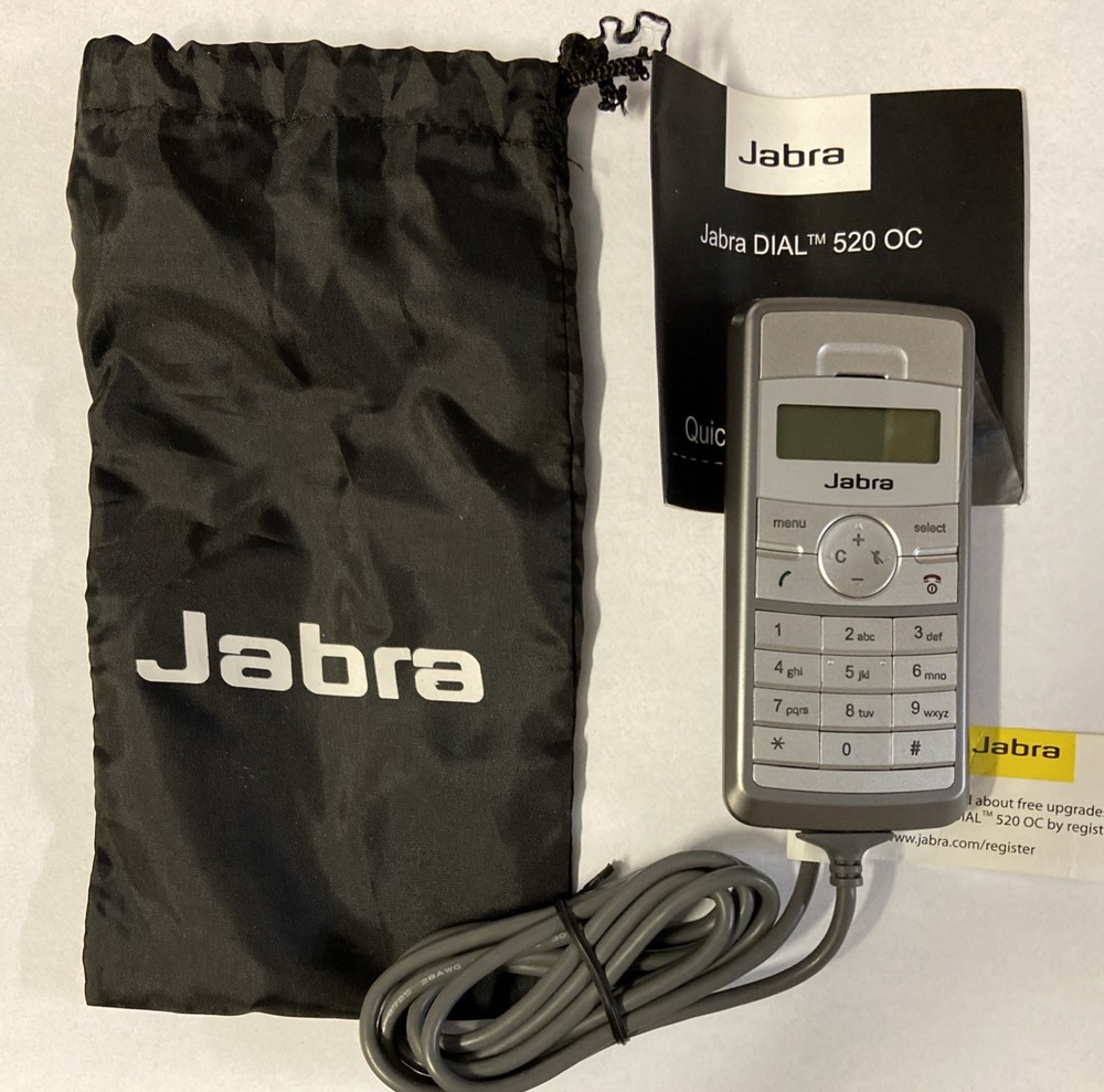 Jabra Dial 520 OC USB 2.0 VoIP Handset/Speakerphone (Silver)