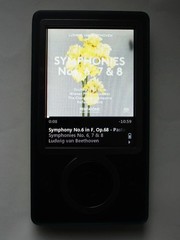 Microsoft Zune 30GB . Stylized as Uftyuga painted.