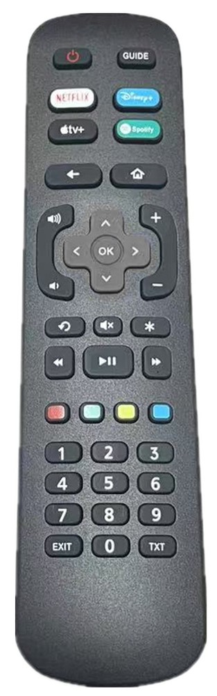 Universal TV Remote Number Pad Fit For All Roku TV TCL LG ONN Philips Hisense