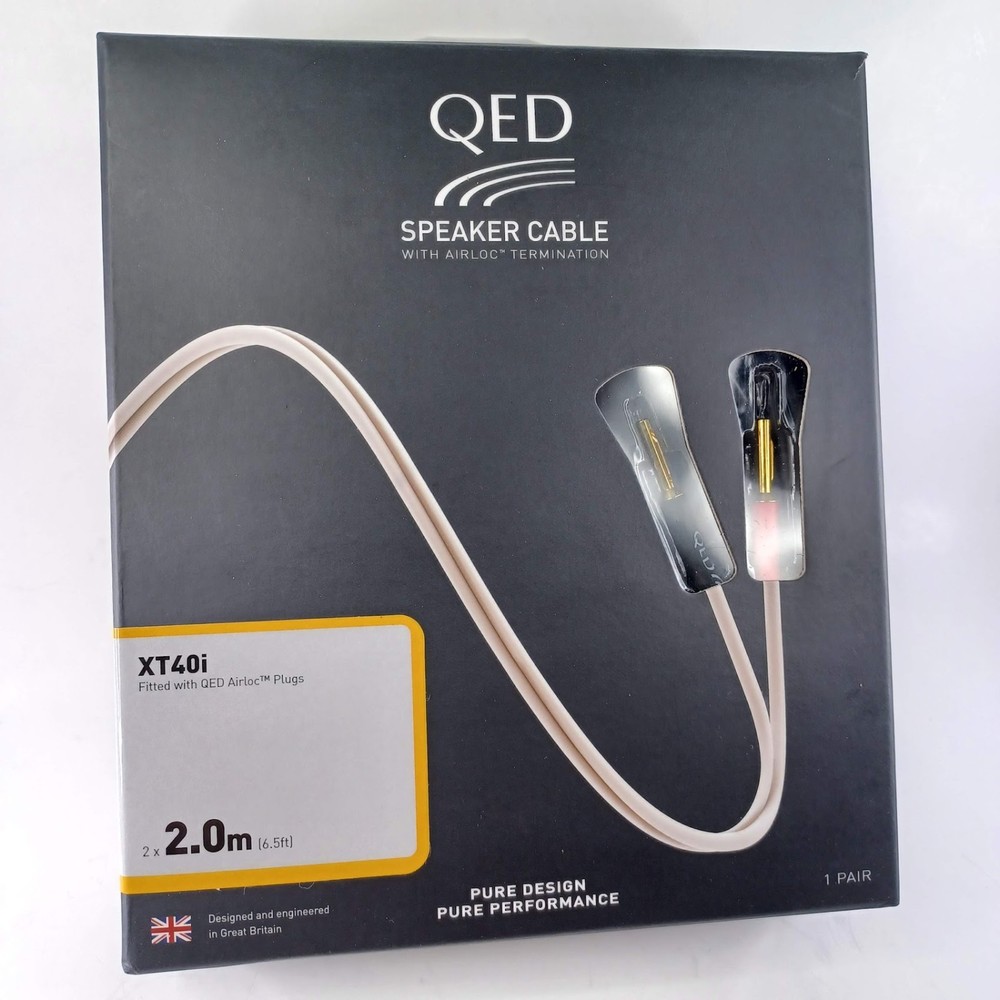 QED XT40i Speaker Cable With Airloc Termination 2.0 meter (6.5ft) Award Winning