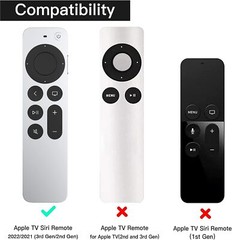 Silicone Case for Apple TV 4K 2022 2021 Remote Shockproof Protective Cover