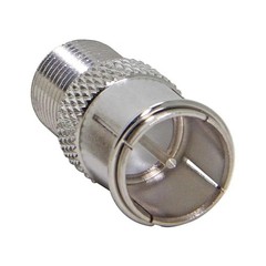F Type Male to Female TV Coaxial Adapter Quick Push Connector 1 Piece Cable