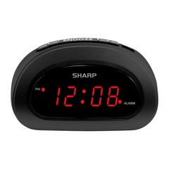 Small, Space-Saving Digital Alarm Clock – Compact Bedside Clock with Large Re…