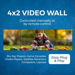 OREI 8×8 4K Seamless Matrix with Video Wall (UHDS-808VW)