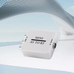 RCA/Composite A/V To RF/Coax/Coaxial Converter RF Modulator AV 2 COAX Adapter