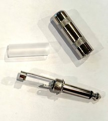 3 Pack of 6.3mm 1/4 6.3mm metal phono solder on audio plug mono male