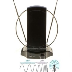 Indoor Digital TV Antenna Table Amplified Signal Booster HDTV UHF VHF FM