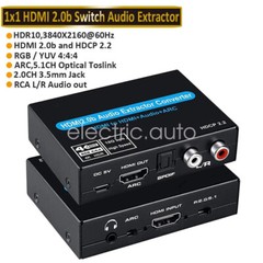 4K 60Hz HDMI 2.0 ARC Audio Extractor Splitter Converter Switcher 3.5mm Jack